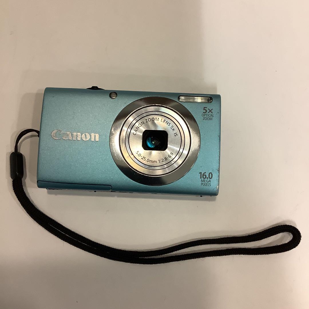 Canon PowerShot A2400 IS ブルーコンパクトデジタルカメラ