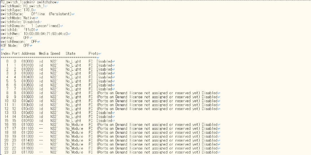 中古　Brocade G610 FCスイッチ(SFP+モジュール付き)#1