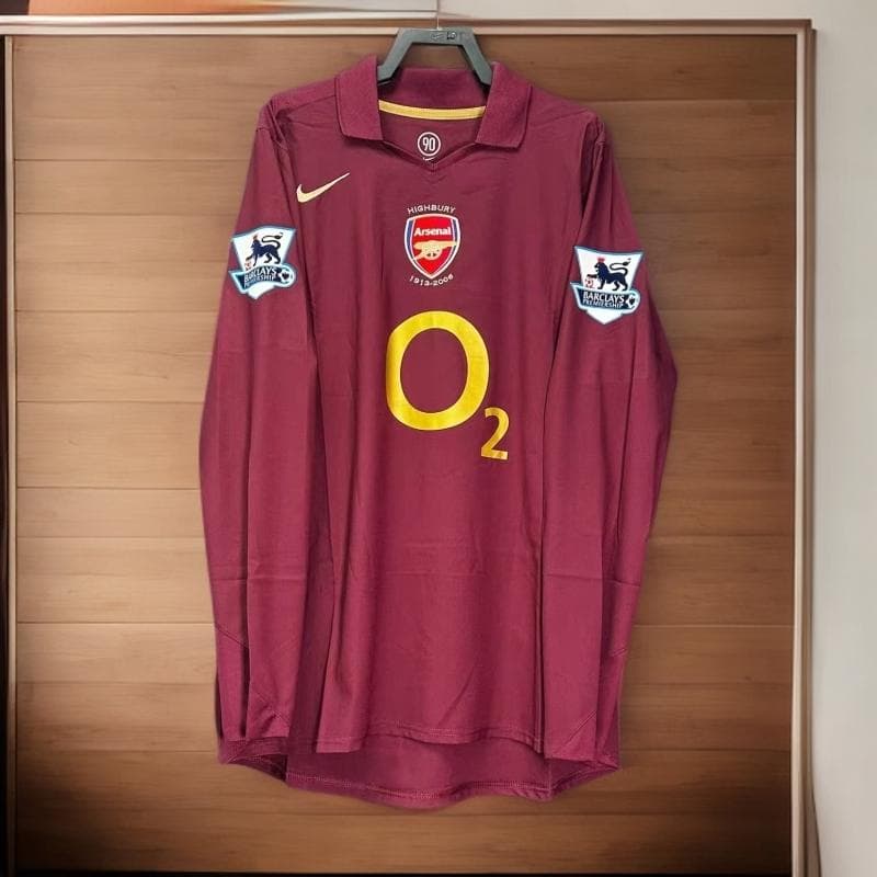 05-06 アーセナル ベルカンプ BERGKAMP 10番 長袖 シャツ