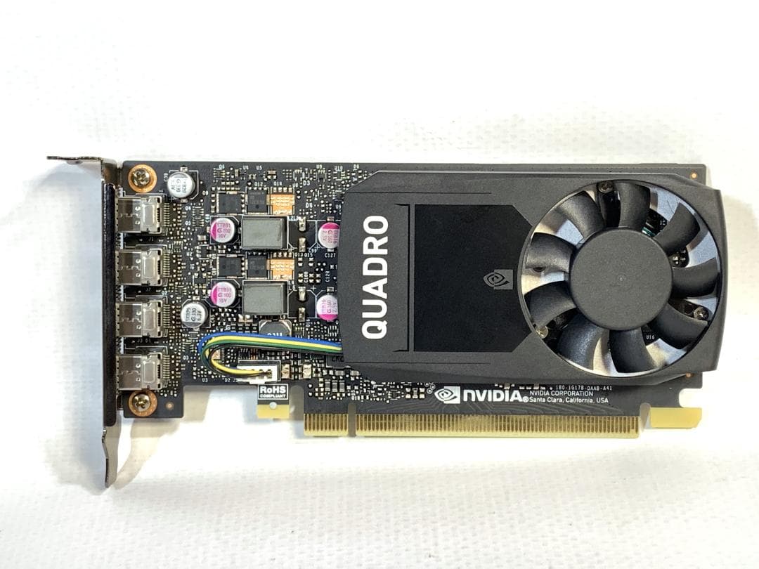 nVIDIA QUADRO P1000 4GB GDDR5 ロープロ 補電源不要