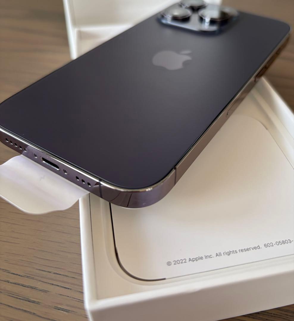 【美品】Apple ⭐︎ iPhone 14 Pro ディープパープル