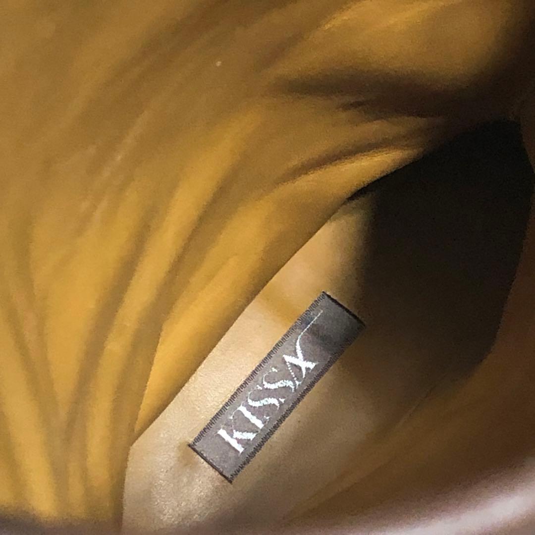 kiss x ロングブーツ 24 耐滑 コマンドソール エンジニア バイカー