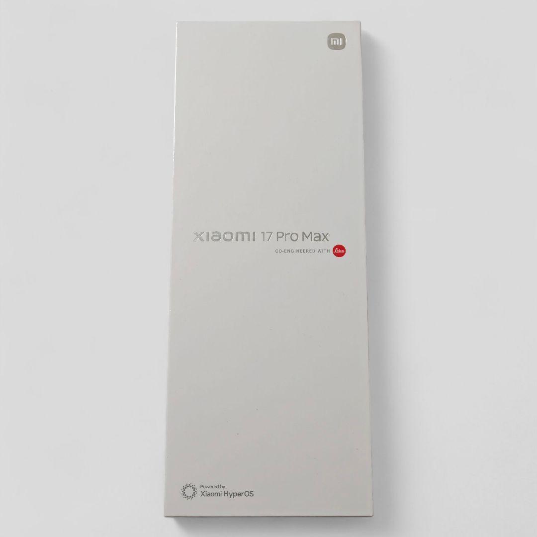 【新品未開封】XIAOMI 17 Pro Max 16GB/512GB 大陸版