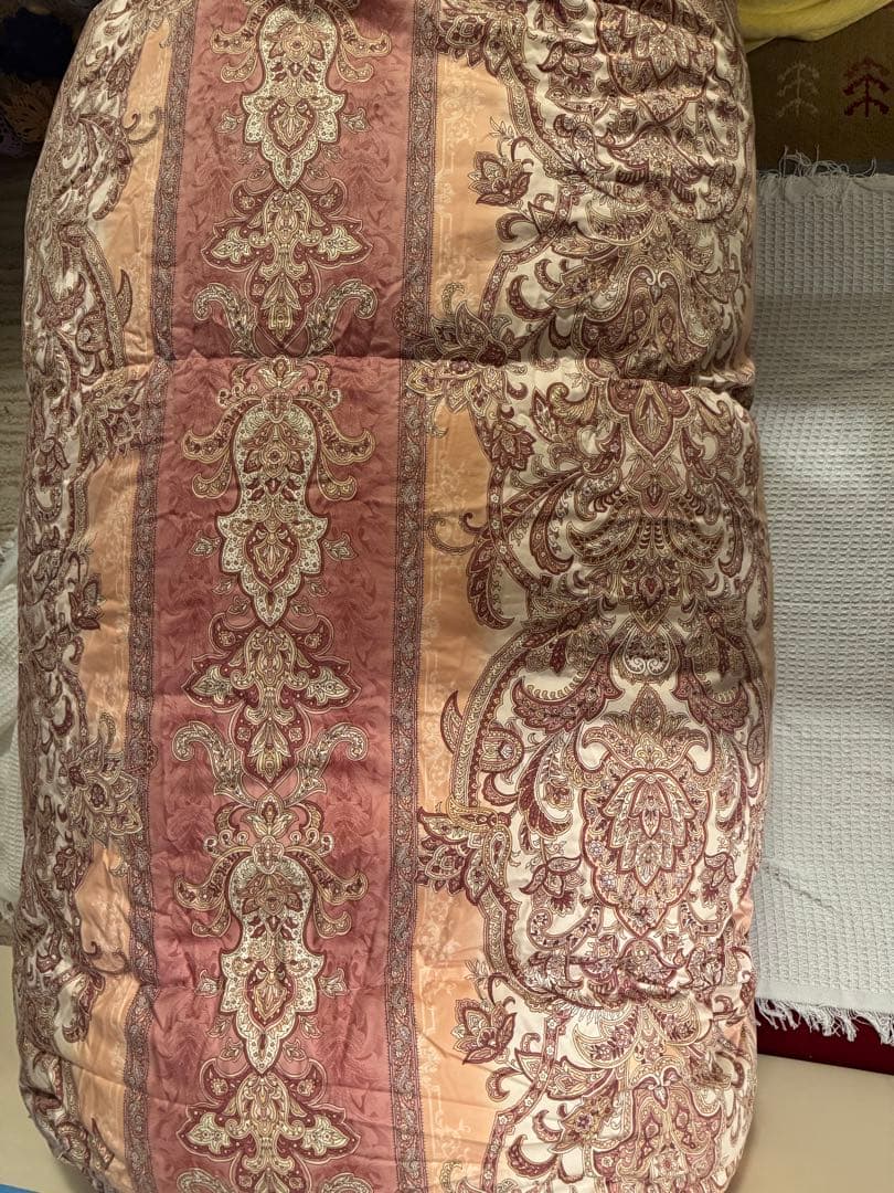 ハンガリーホワイトマザーグース本掛け羽毛ふとんプリント ダブル