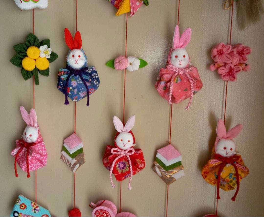 ひな祭り用つるし雛(2026-4うさぎ)