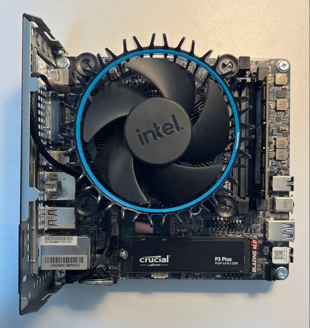 ミニPC DeskMini B760 i5 12400 32GB 1TB Win11Pro