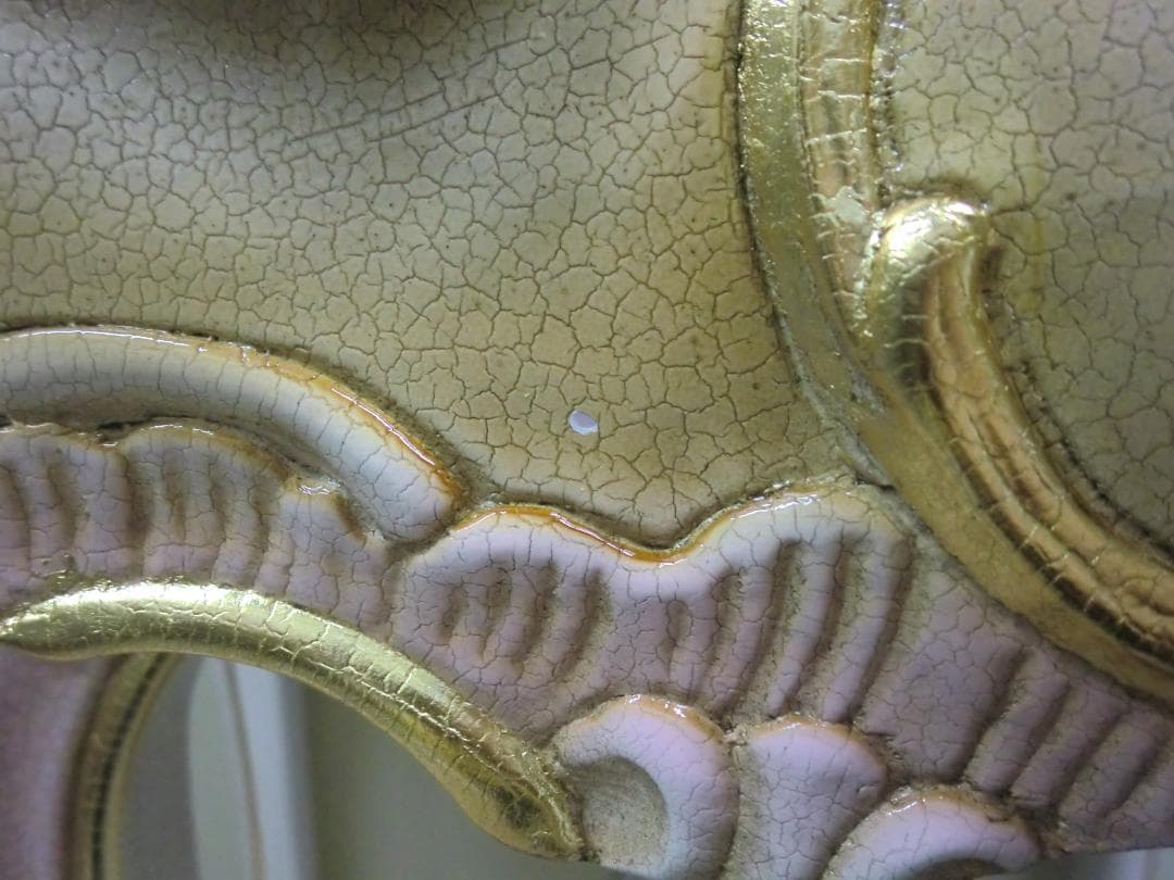 【中古品】RIO FURNITURE　ロココ調コンソールテーブル 引出し2杯付