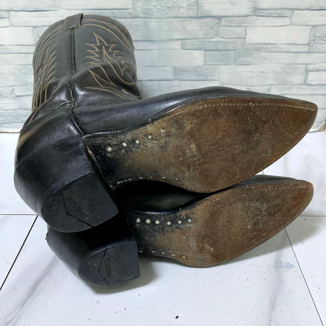 TONY LAMA トニーラマ ウエスタンブーツ 本革 25 ブラック 黒 7D