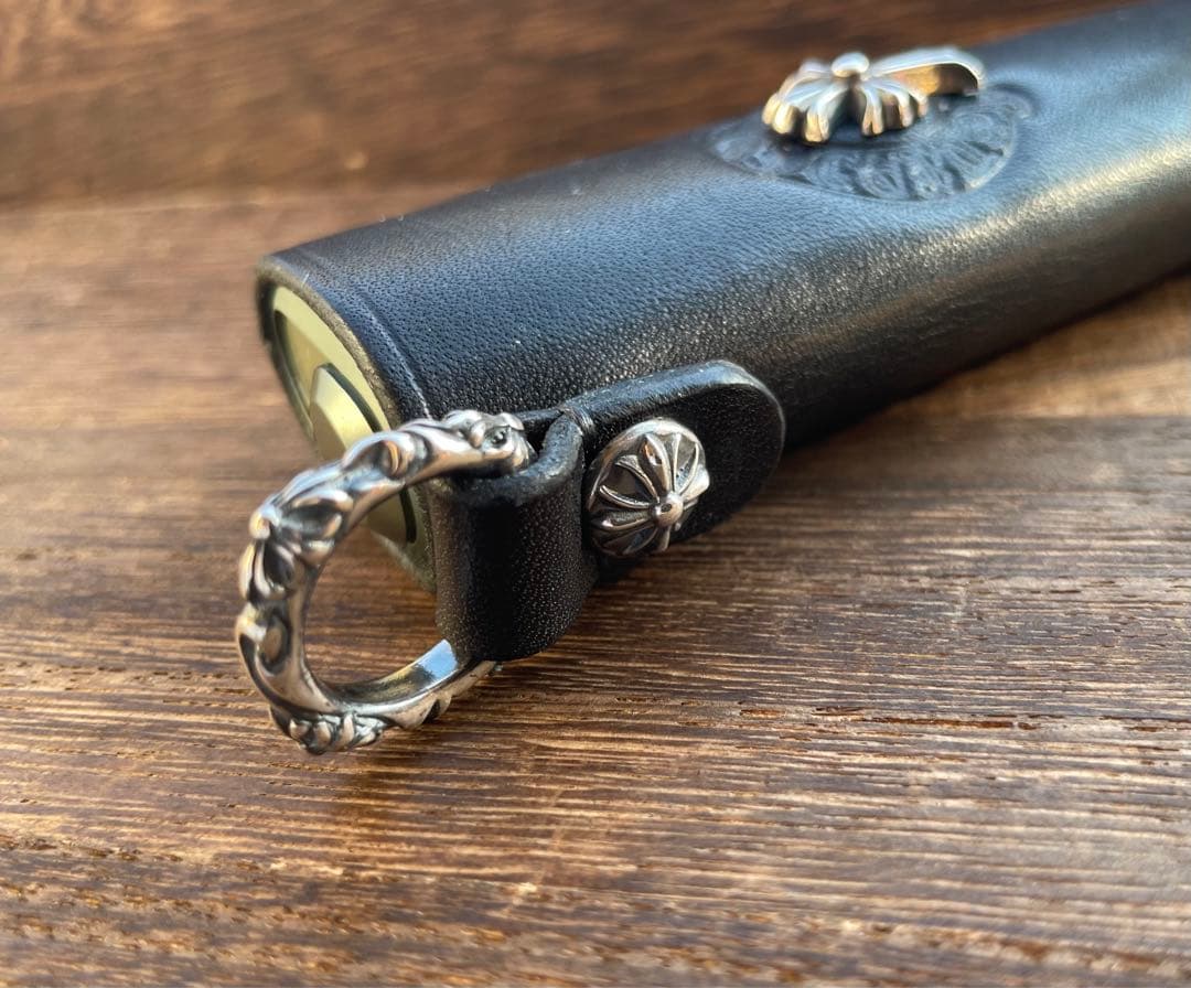 吊り下げリング付き　シルバー925 iQOS ILUMA ONE レザーケース