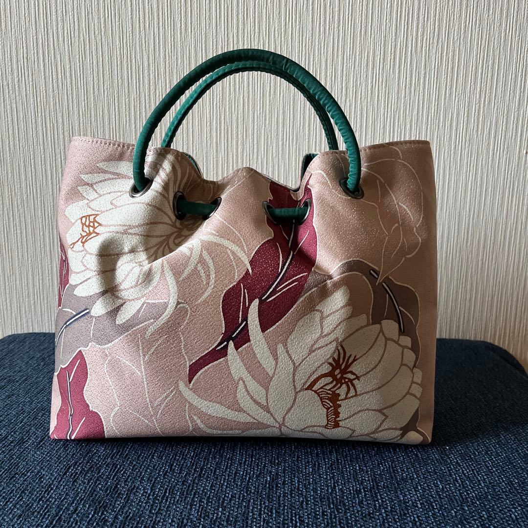 栗山工房　和装バッグ 月下美人