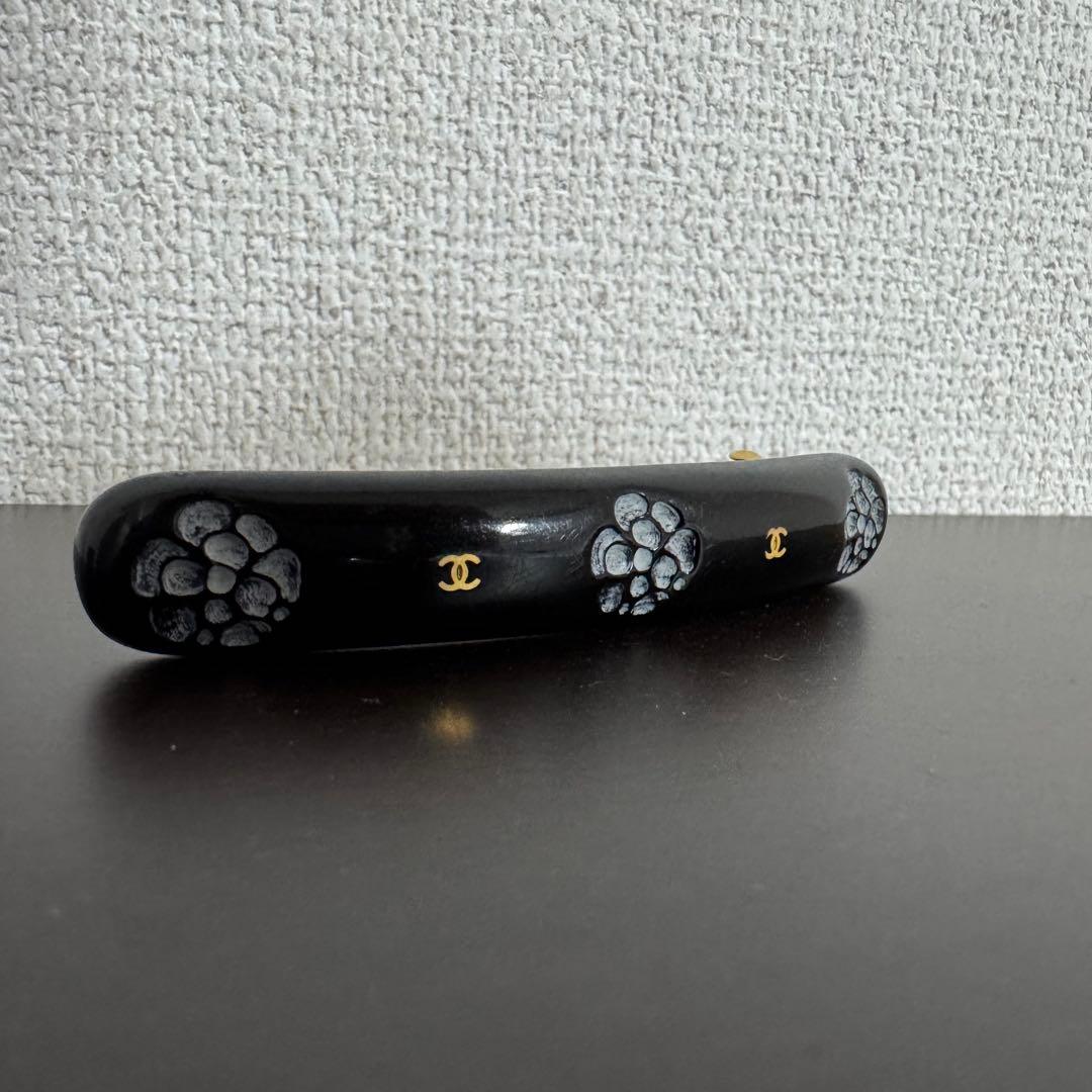 最終値下げ　希少　CHANEL シャネル　バレッタ　カメリア　ココマーク