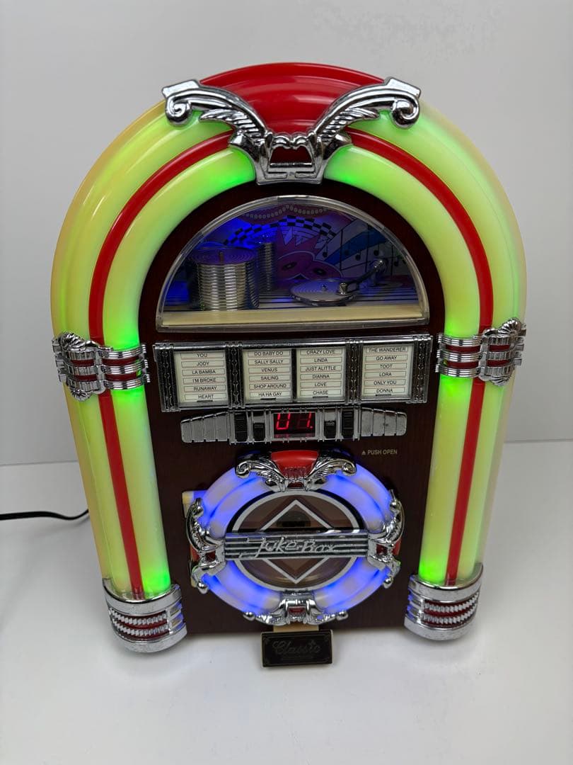 【希少】ジュークボックス型　CDプレーヤー AM FMラジオ