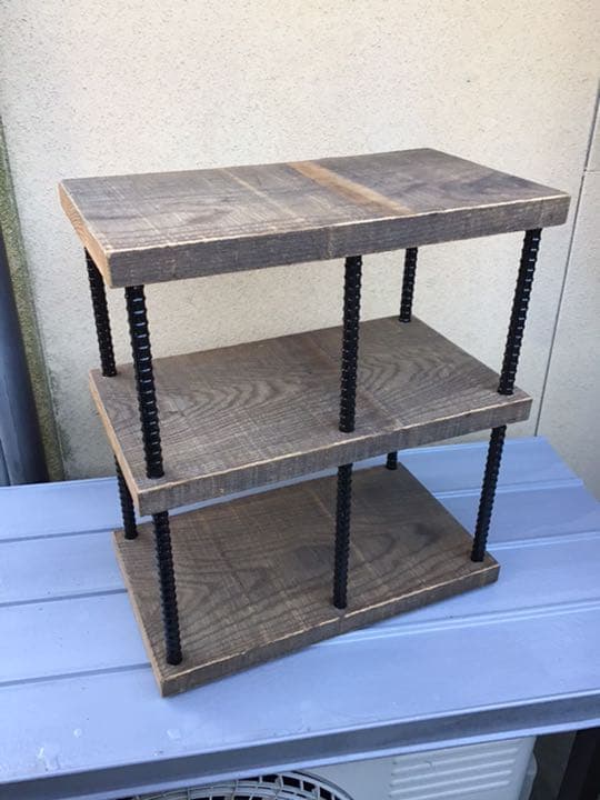 最終価格　アイアン3段シェルフ