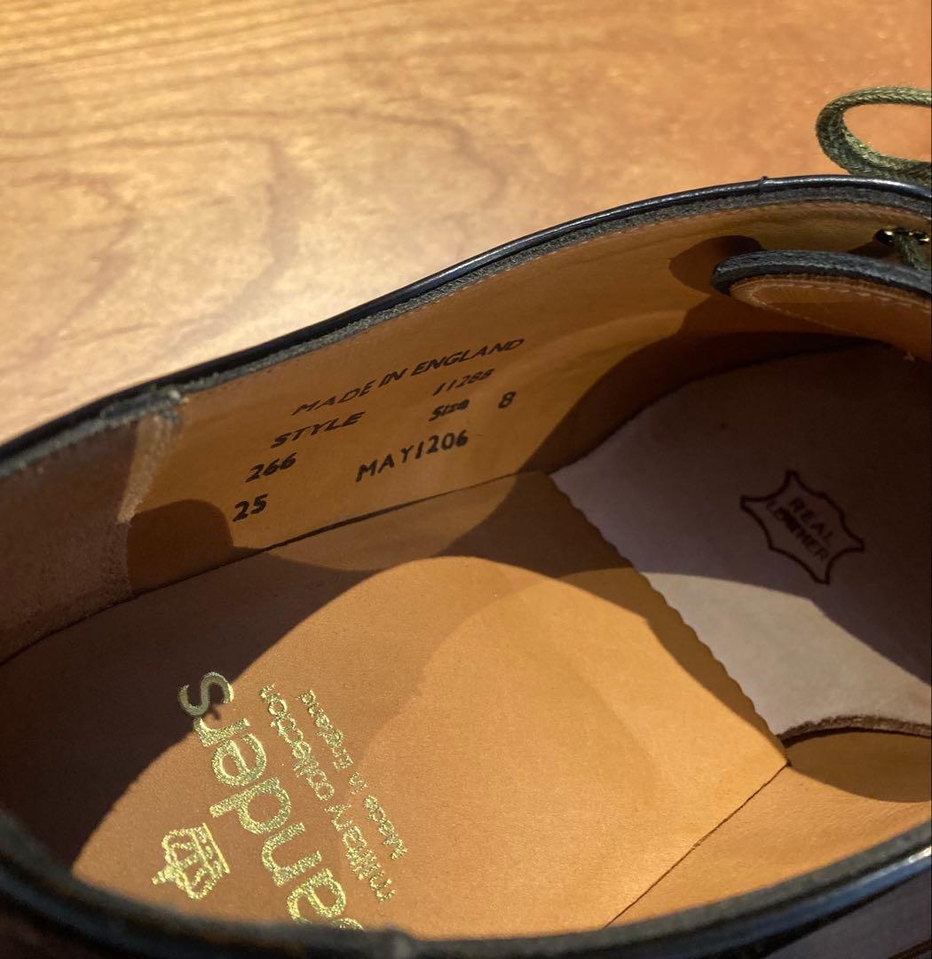 売り切り最終値下げ 新品UK8 サンダースミリタリーダービーシューズ 27㎝