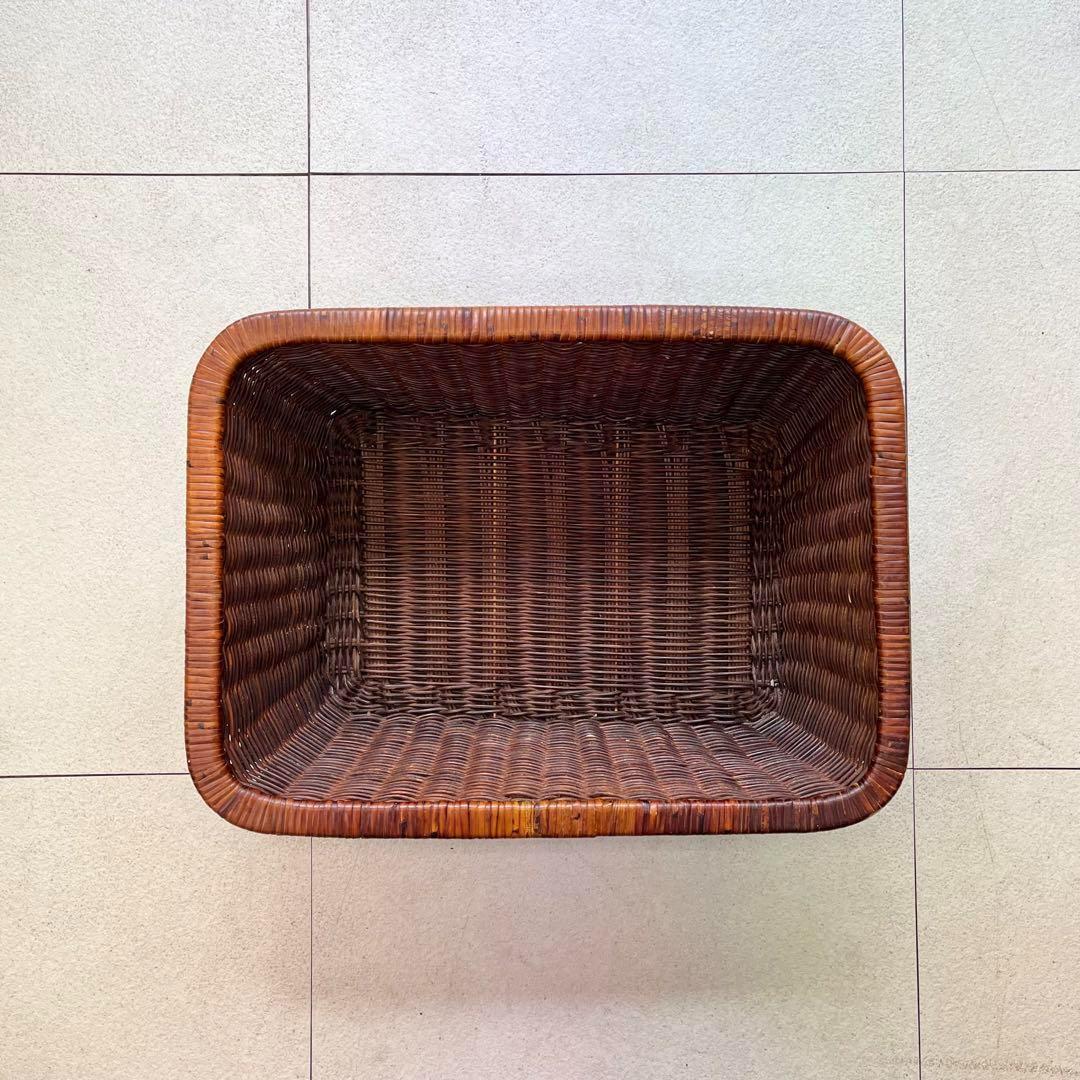 【収納力抜群】カゴ 大きめ 深め 片付け ダークブラウン