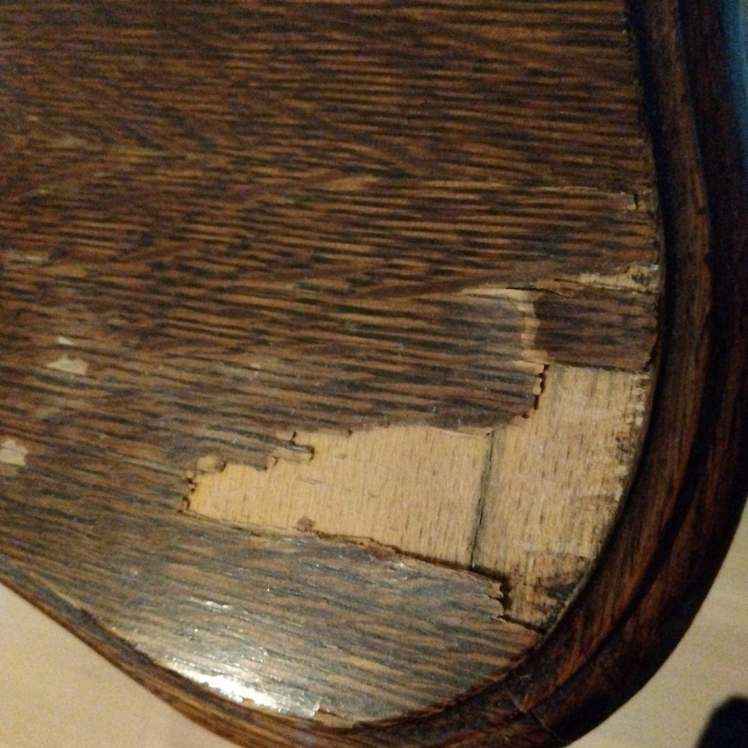 中古　海外輸入家具　ルーマニア製 デスク 机 ドレッサー 猫足 アンティーク調