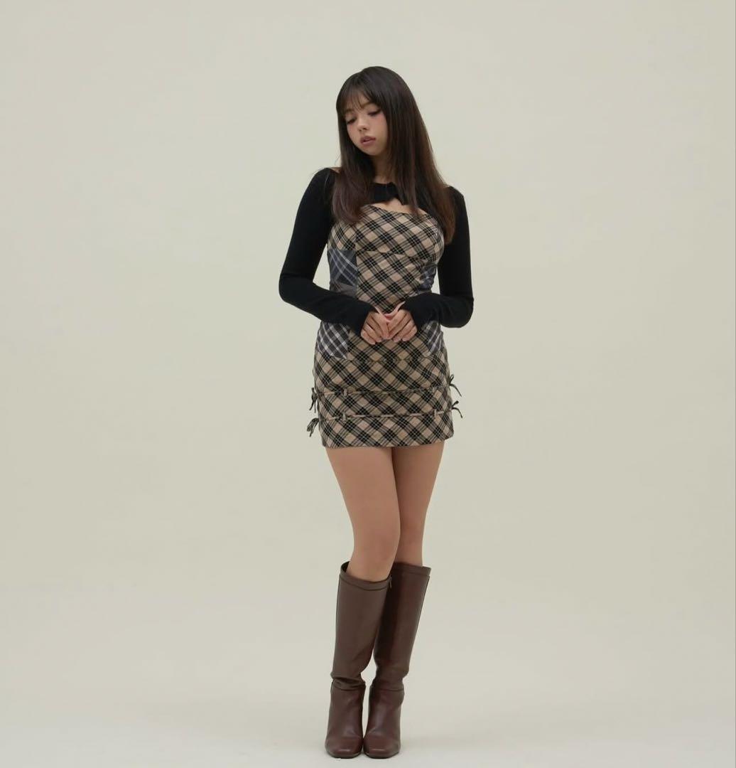 ワンピース aine set mini dress andmary