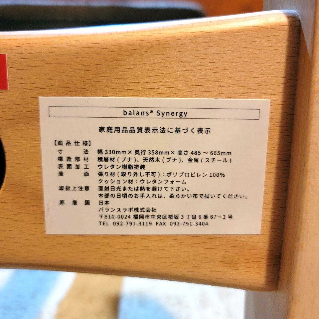 【ほぼ新品】バランスラボ バランスチェア バランスシナジー