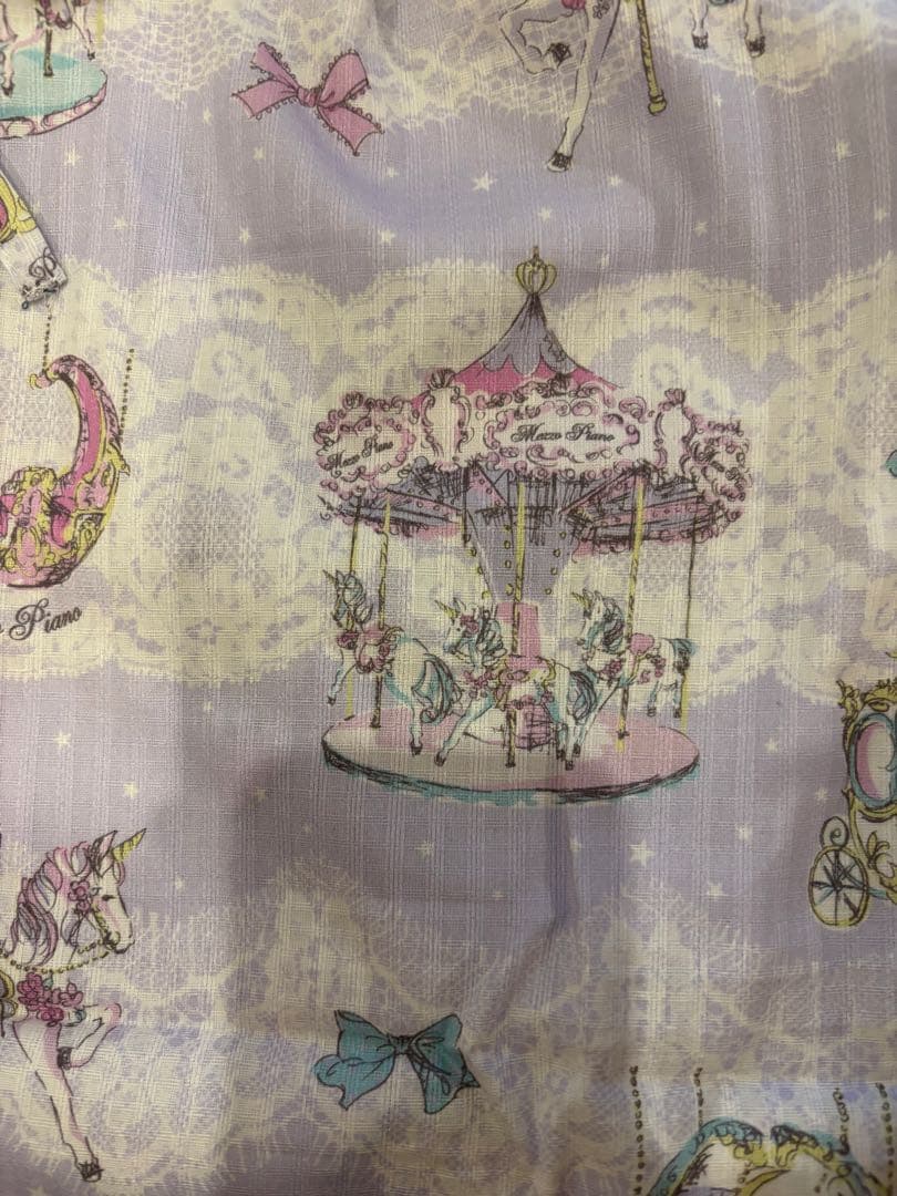 mezzo piano メリーゴランド柄浴衣　新品未使用　120cm