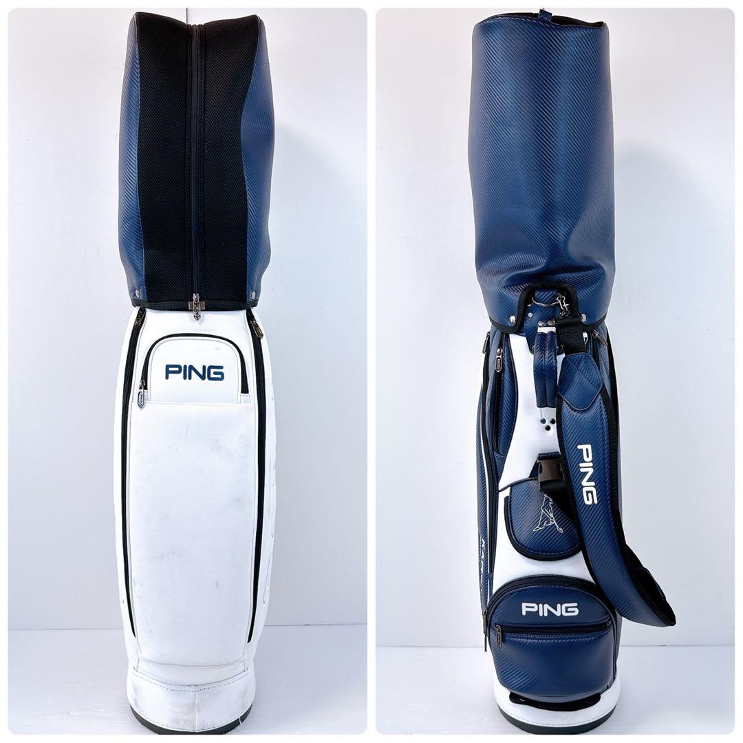 PING　バイカラー　CB-U212　2021年モデル　キャディバッグ／ネイビー