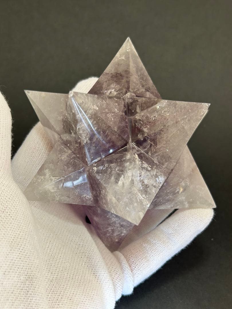 アメジスト　五芒星　約10cm