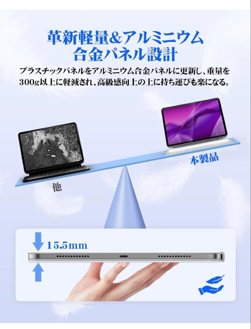 BETTDOW 新型軽量 マジックキーボード JIS配列 日本語説明書 ホワイト