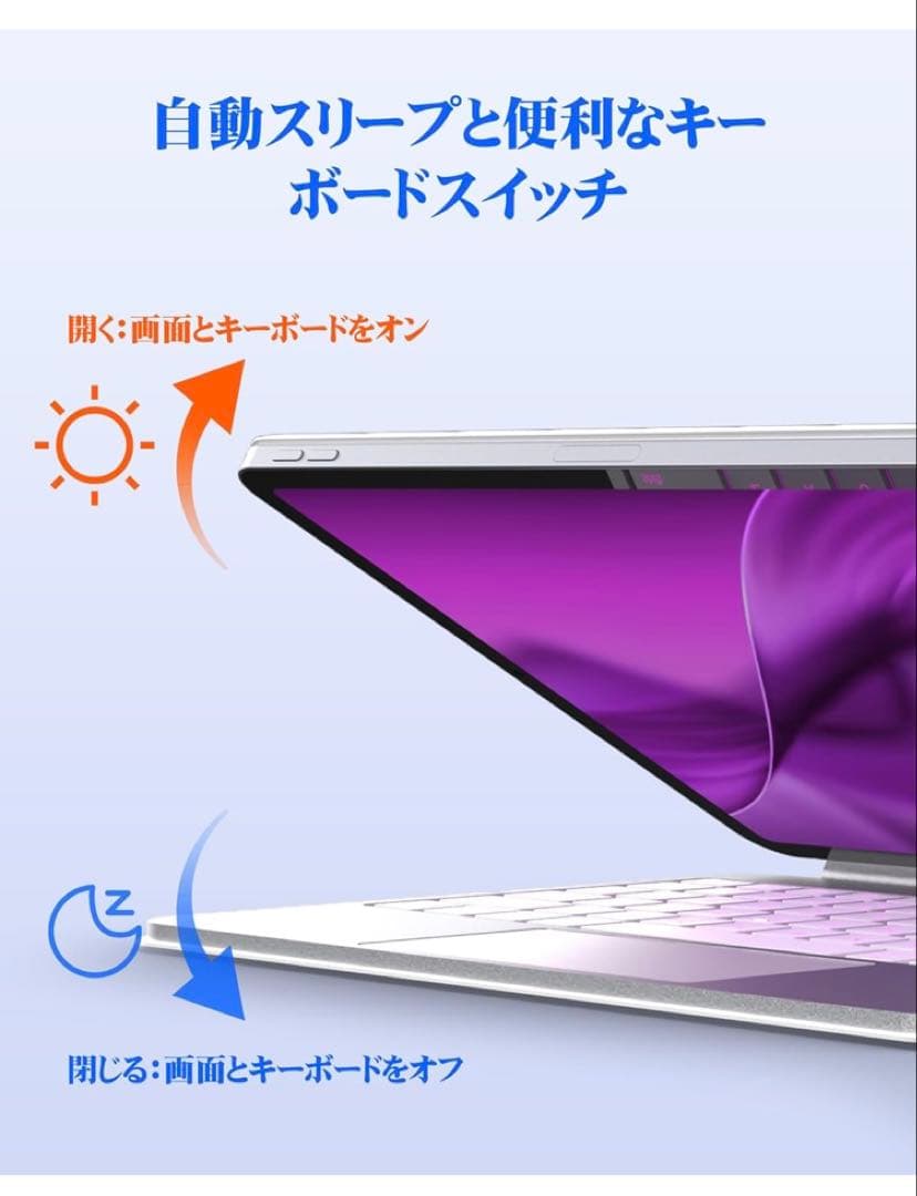 BETTDOW 新型軽量 マジックキーボード JIS配列 日本語説明書 ホワイト