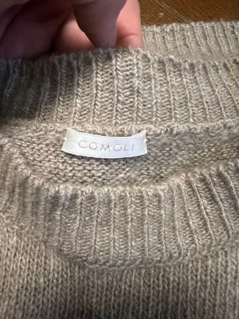 COMOLI 21AW カシミヤクルーネックニット