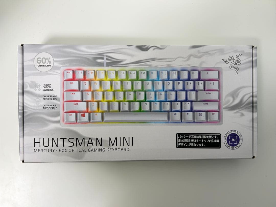 キーボード Razer Huntsman Mini JP Mercury White