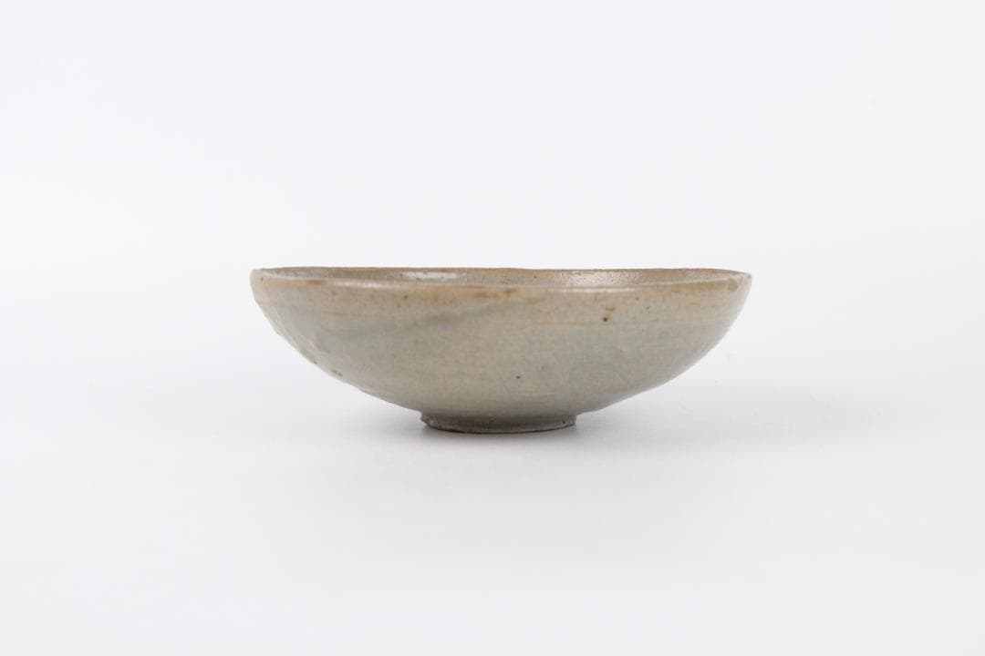 李朝初期 粉青 刻花碗 朝鮮古陶 高麗 茶碗 古美術 骨董 EL11-15