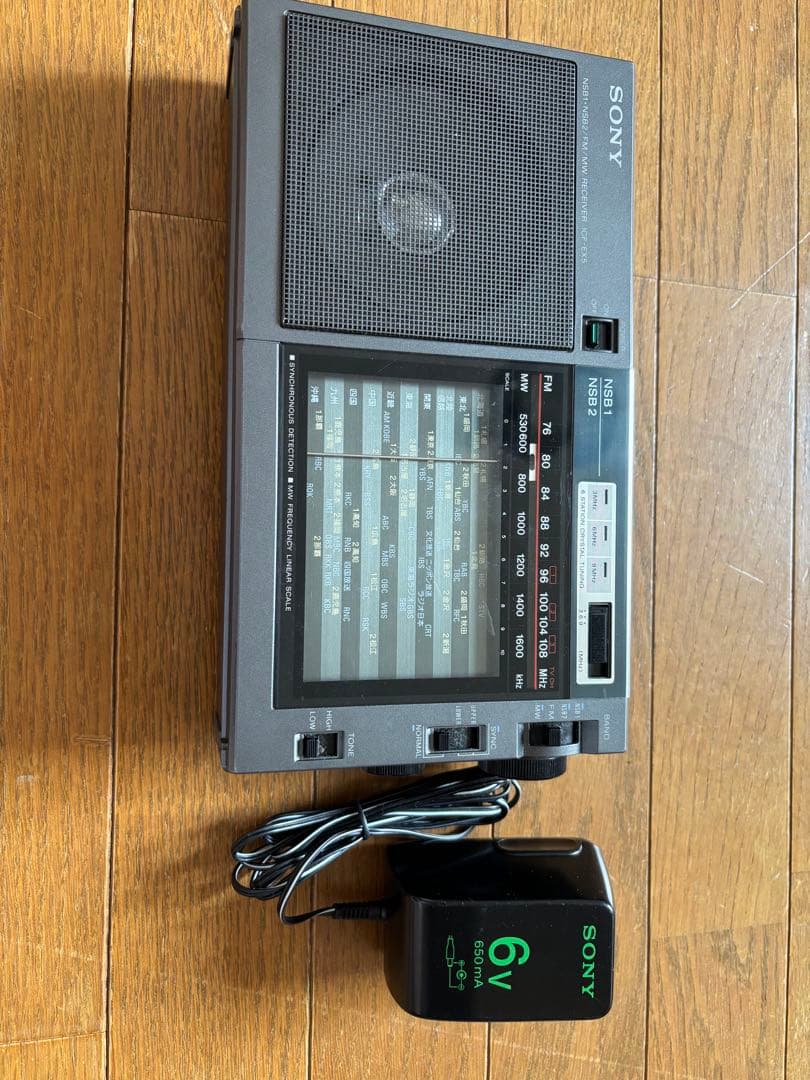 SONY ラジオ ICF-EX5 動作品　純正アダプター付きです　値下げしました
