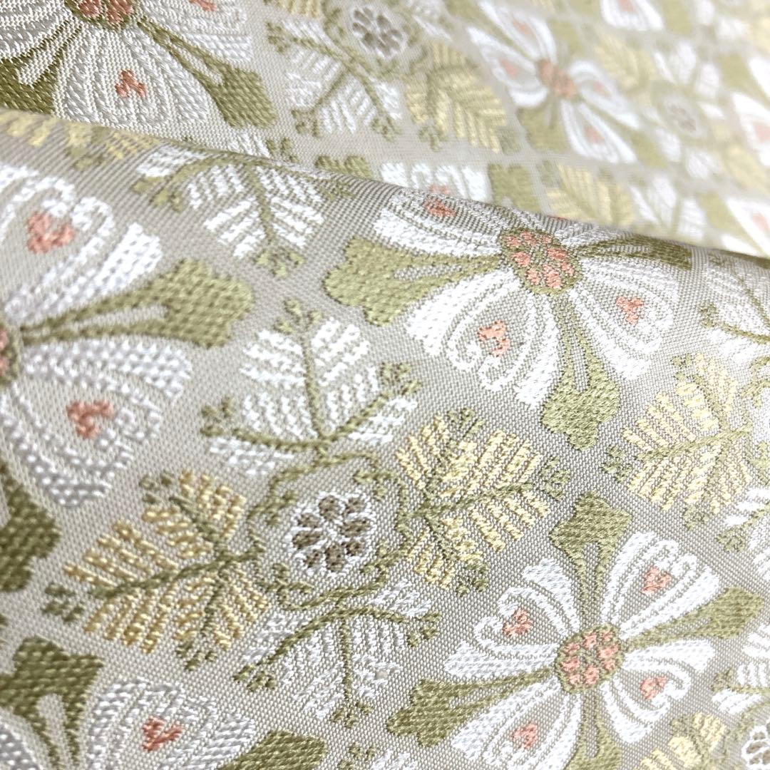 正絹　袋帯《花紋様》