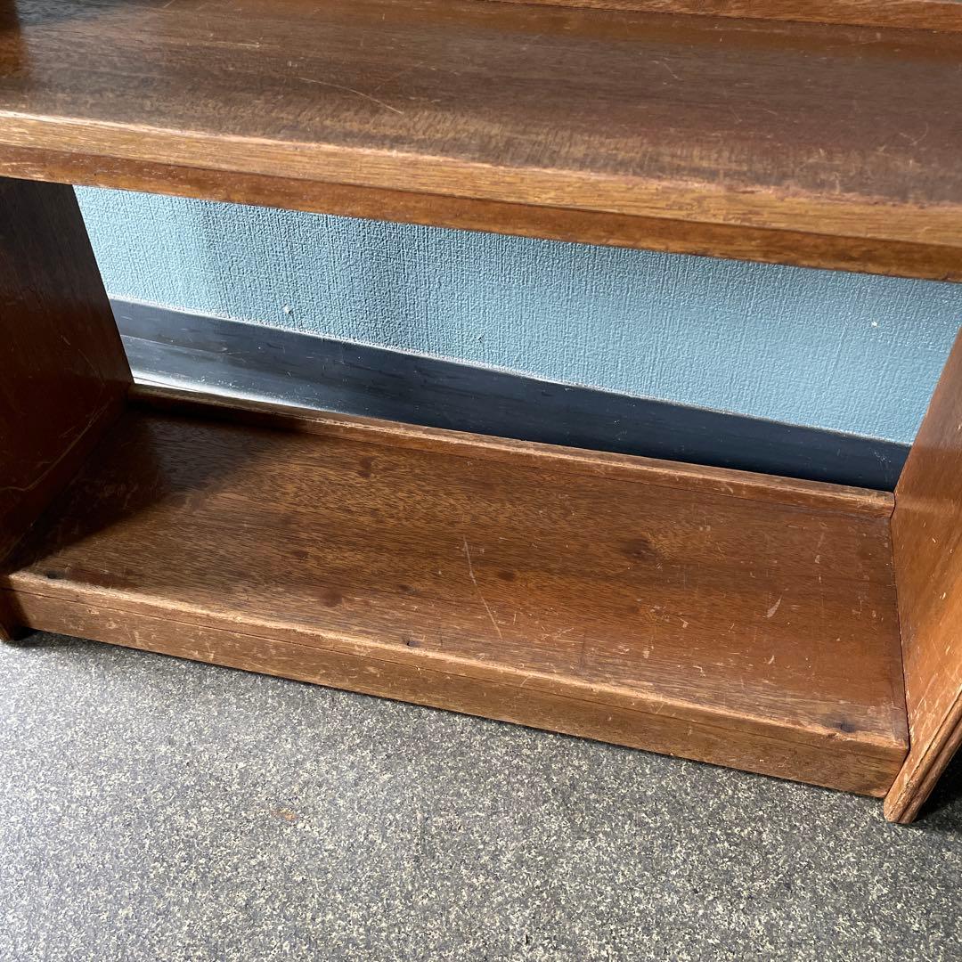 本棚　昭和レトロ　アンティーク　オープンシェルフ　古道具