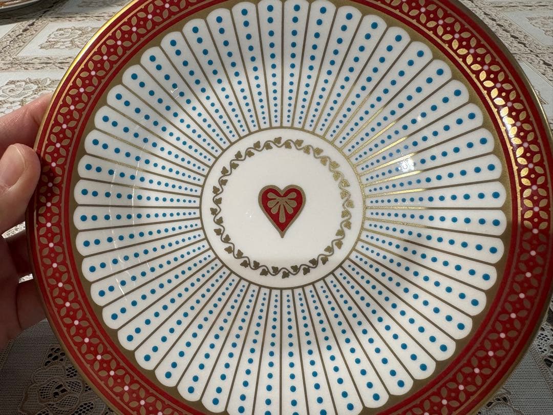  QUEEN OF HEARTS 皿 2枚セット