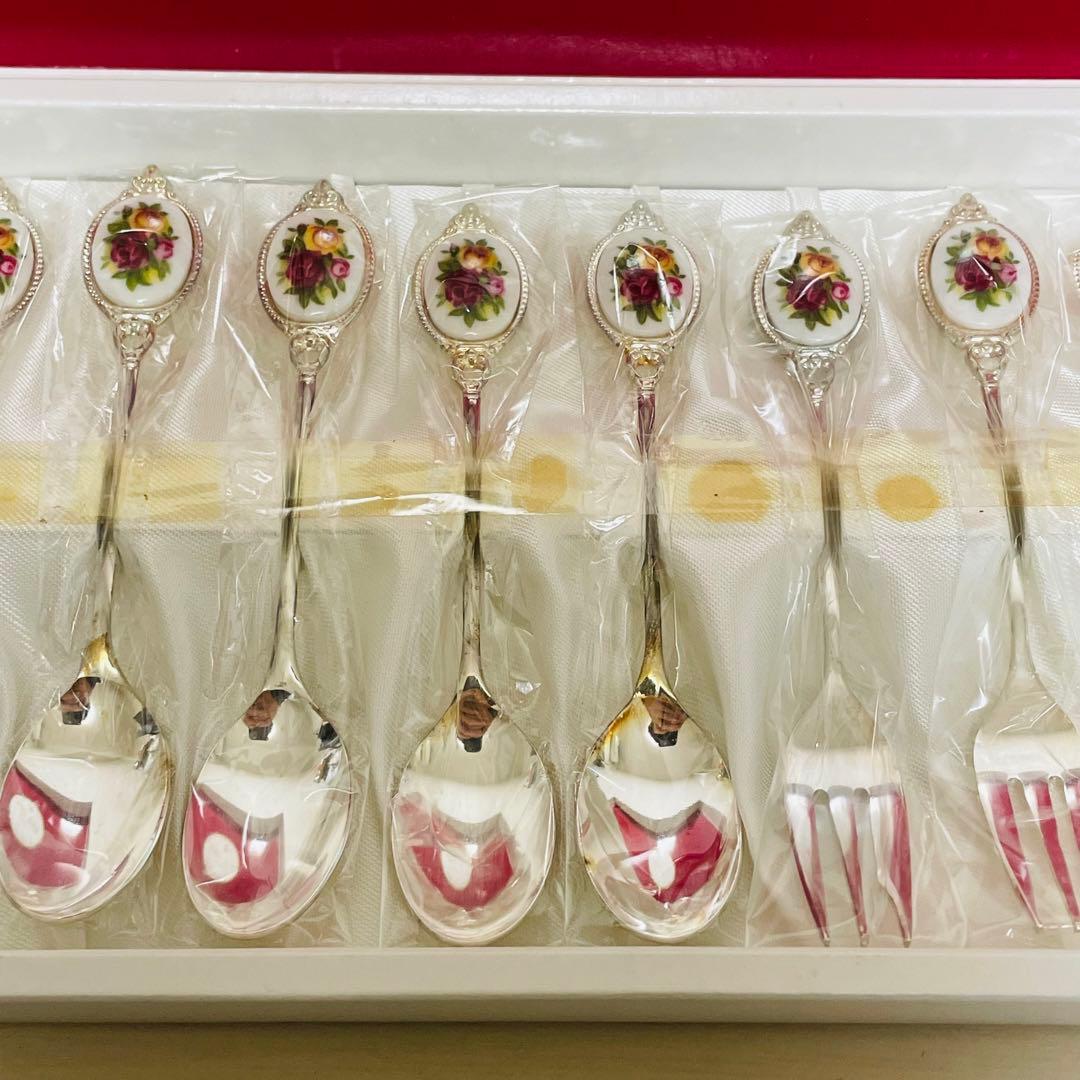 未使用 保管品 ロイヤルアルバート カントリーローズ カトラリー