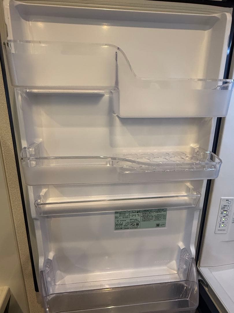 Crude Shin　日立冷蔵庫　R-V38NV（K）　375L ３ドア