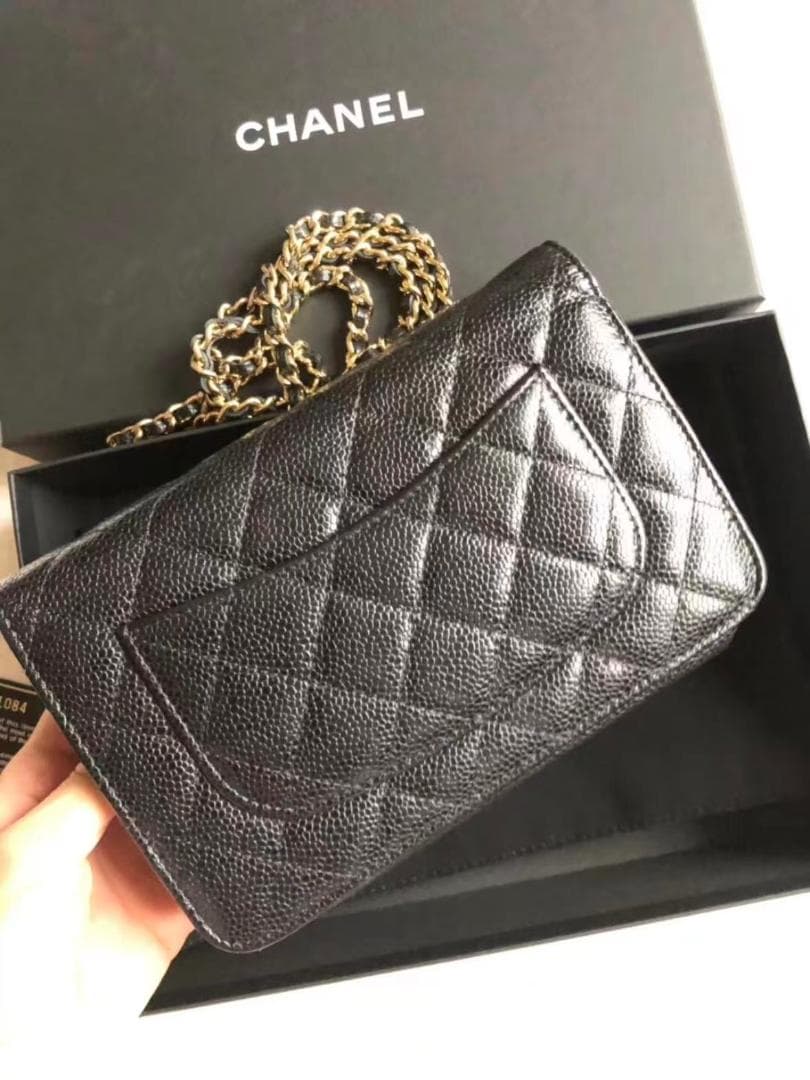 美品 CHANEL チェーンウォレット ショルダーバッグ