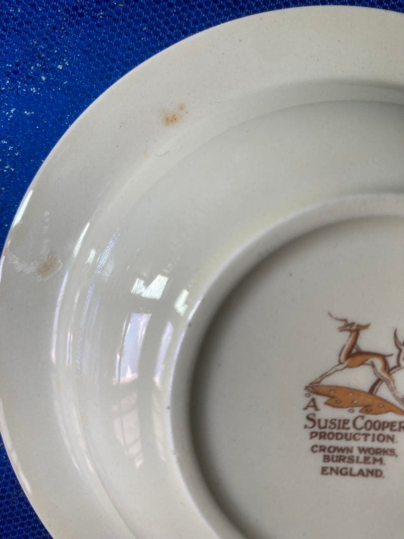 Susie Cooper スージークーパー　パトリシアローズ　グリーン　スープ皿