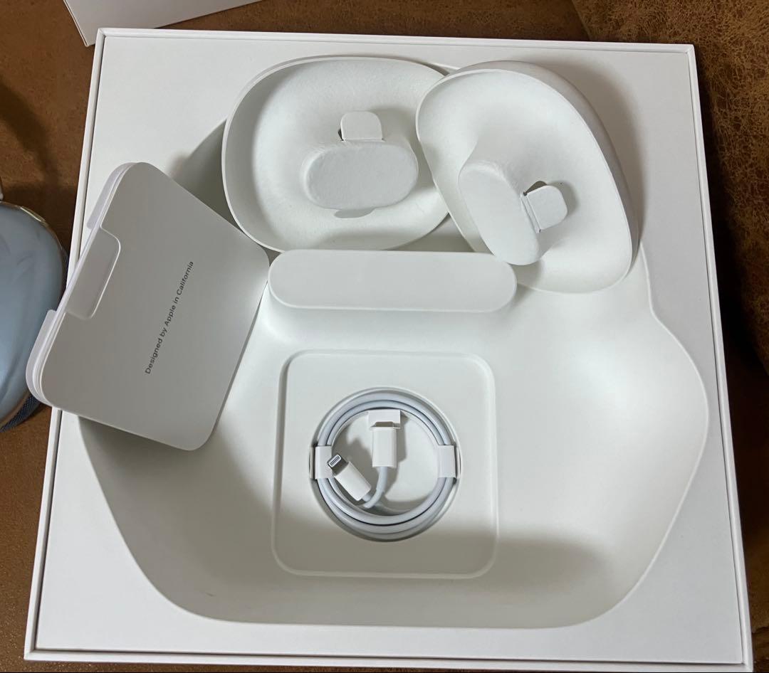 AirPods Max 本体 ブルー ケース付き