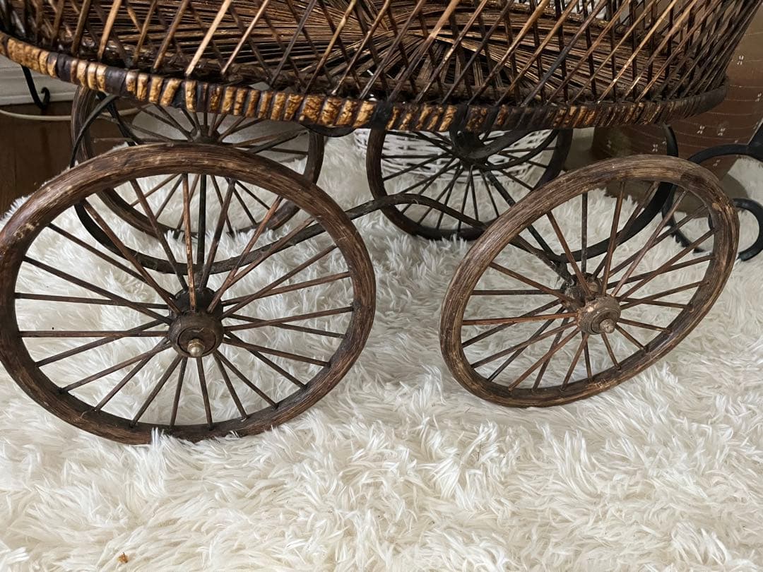 イギリスヴィンテージ 1940年 ドール乳母車 baby carriage 大
