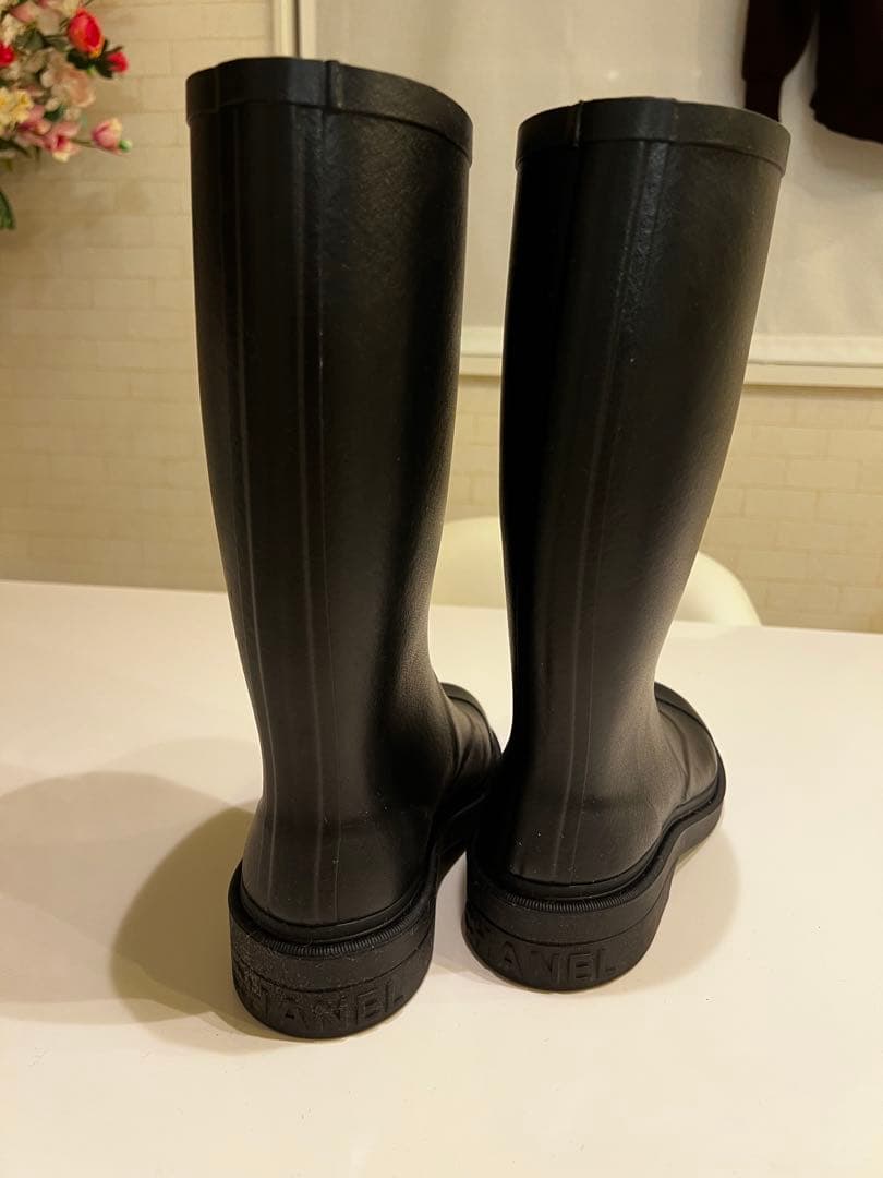 CHANEL ブラック 長靴美品