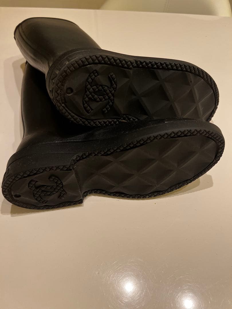 CHANEL ブラック 長靴美品