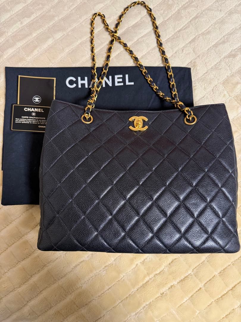 CHANEL マトラッセ　チェーントートバッグ　ココマーク　ヴィンテージ