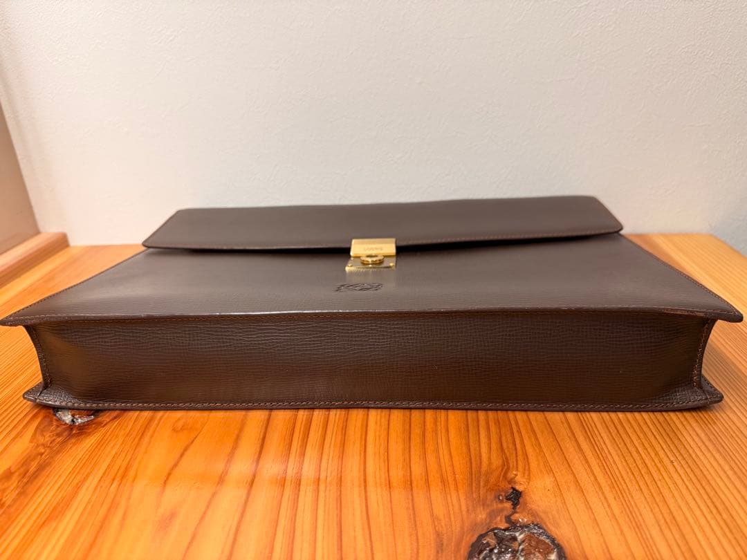 【極美品】LOEWE ロエベ アナグラム ビジネスバッグ ブリーフケースブラウン