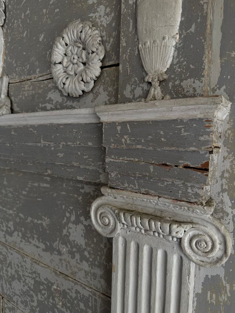 アンティーク 壁板 壁飾り 女神 フランス 木製 antiques 店舗什器