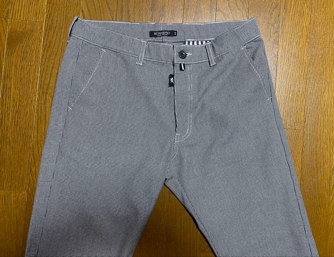 ゴルフ ビアンネロ ラウラフェリーチェ 千鳥格子柄パンツ ストレッチ