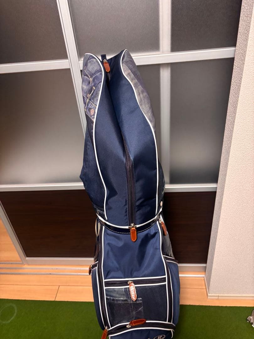 エドウィン ゴルフ EDWIN GOLF キャディバッグ 9型 ジーンズ柄