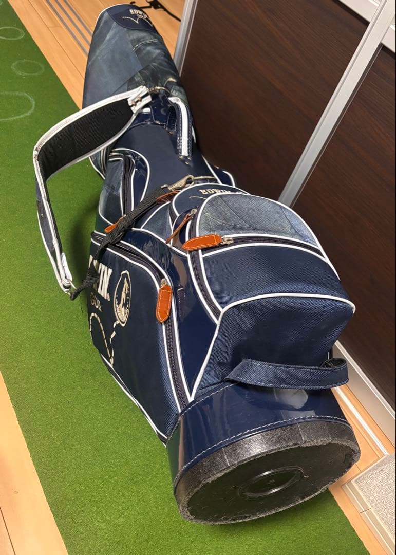 エドウィン ゴルフ EDWIN GOLF キャディバッグ 9型 ジーンズ柄