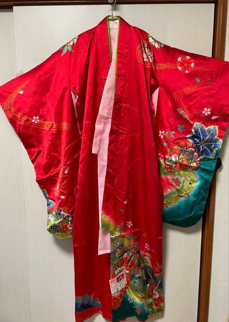千歳飾り　七歳用 七五三　着物単品