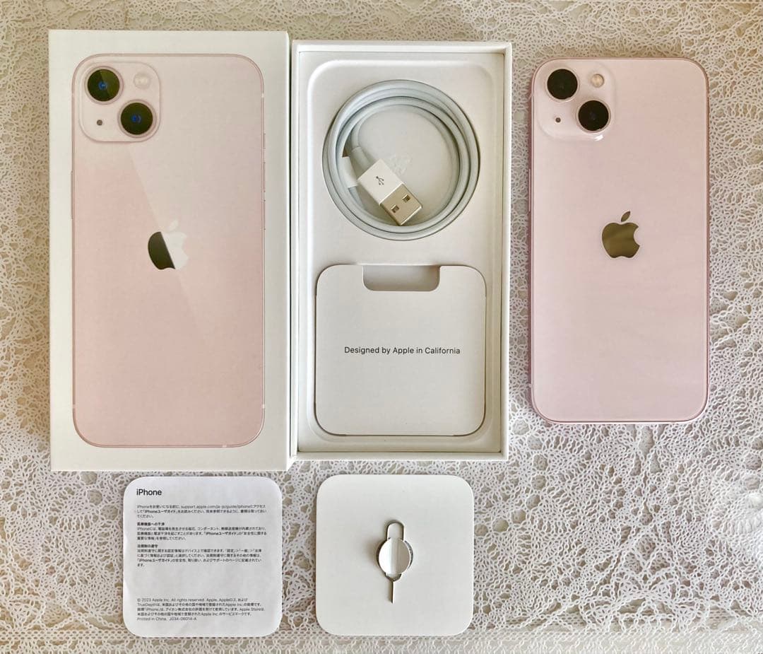 iPhone 13 バッテリー新品 ピンク 本体